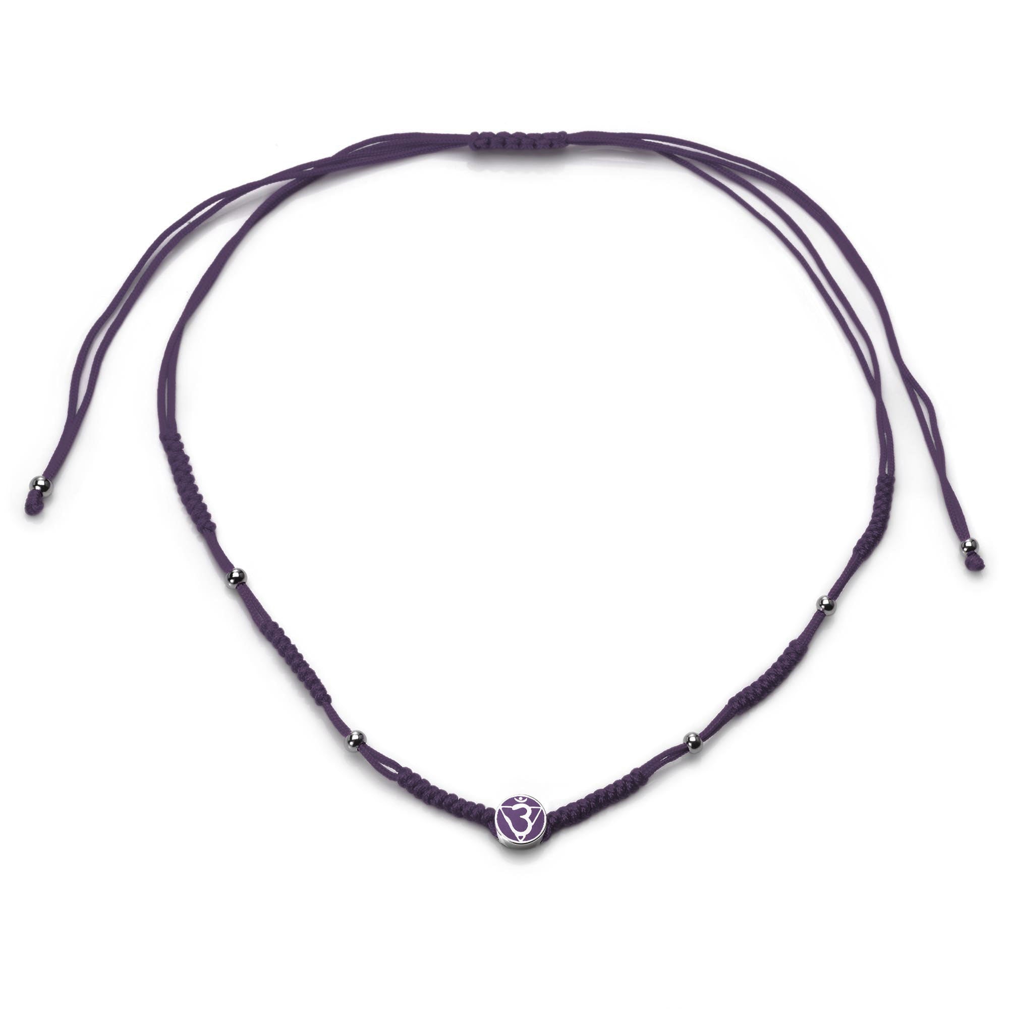 Mantra Brow Chakra Cord Necklace